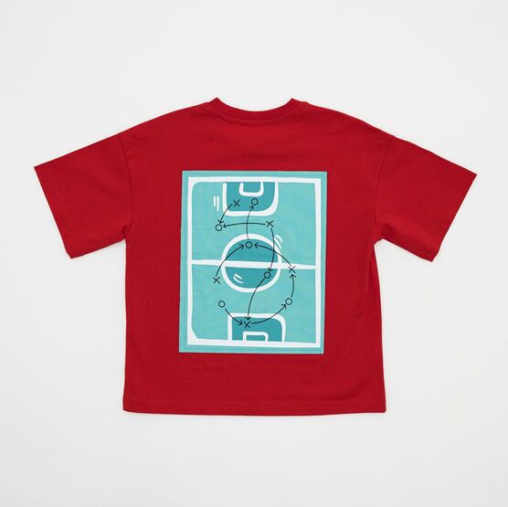 07702076-40 Футболка с двухсторонним принтом для мальчики красный фото №2