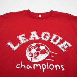 07702076-40 Футболка с двухсторонним принтом для мальчики красный фото №3