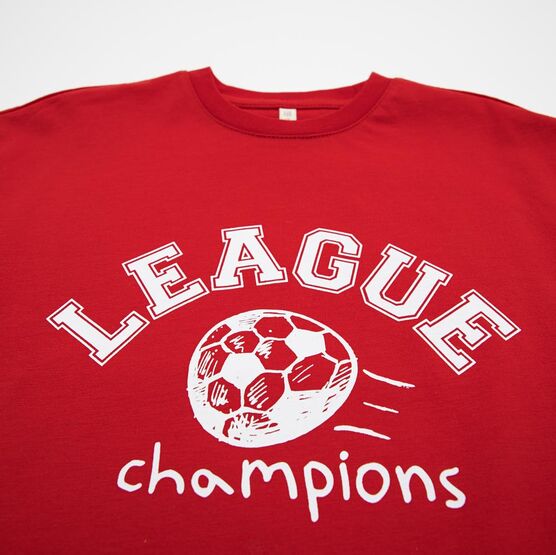 07702076-40 Футболка с двухсторонним принтом для мальчики красный фото №3