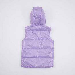 07857041-44 Жилет с капюшоном сиреневый для девочки сиреневый фото №2