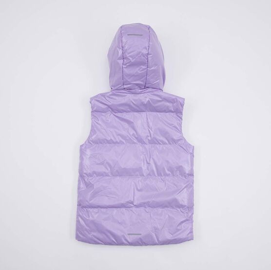 07857041-44 Жилет с капюшоном сиреневый для девочки сиреневый фото №2