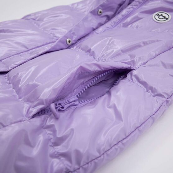 07857041-44 Жилет с капюшоном сиреневый для девочки сиреневый фото №5