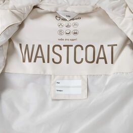 07857041-45 Жилетка демисезонная бежевый для девочки бежевый фото №3