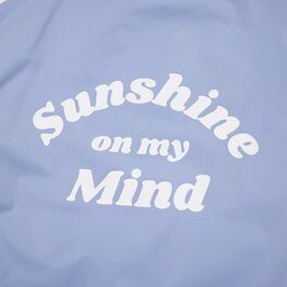 07857053-40 Куртка-бомбер оверсайз для девочки бежевый + голубой фото №3