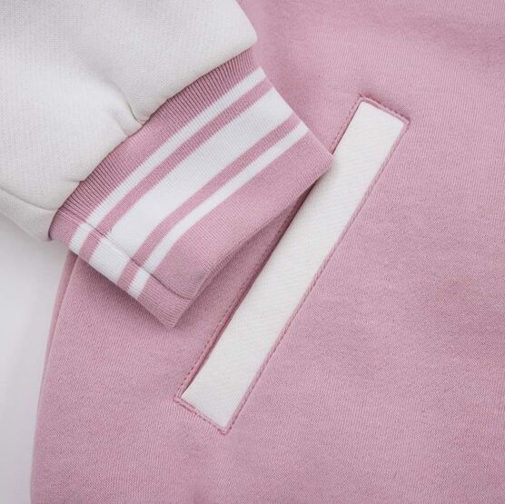 07857057-40 Трикотажный бомбер розовый для девочки розовый фото №5