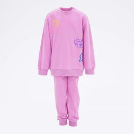 07864069-42 Костюм толстовка + брюки розовый для девочки розовый