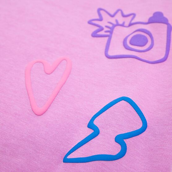 07864069-42 Костюм толстовка + брюки розовый для девочки розовый фото №4