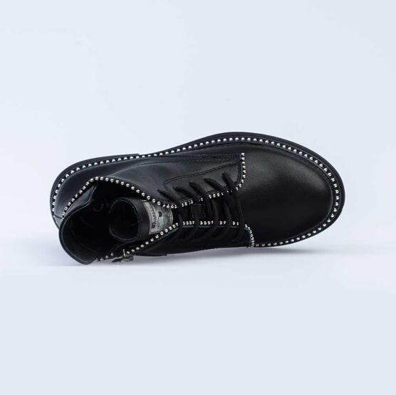 654038-21 Ботинки для девочки черный фото №4