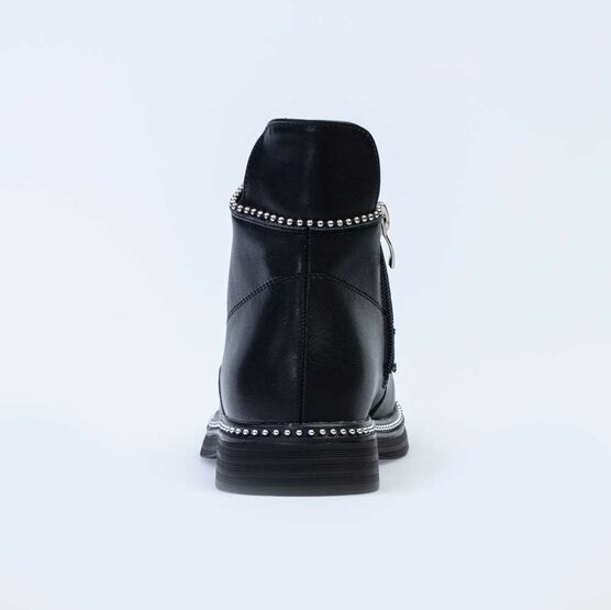 654038-21 Ботинки для девочки черный фото №5