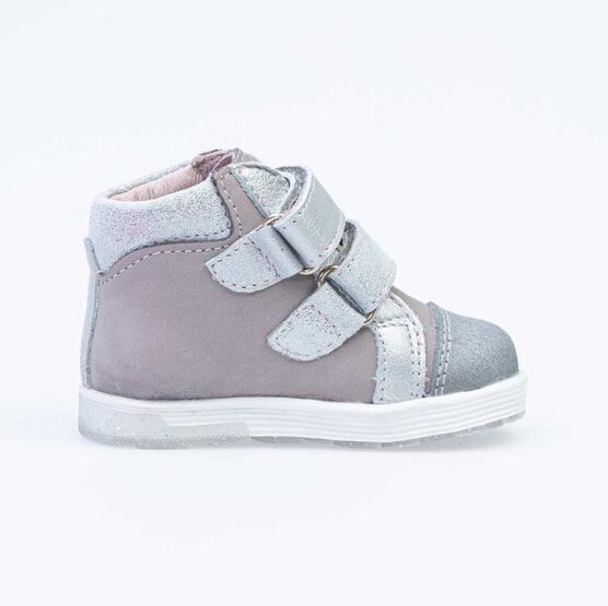 052144-22 Ботинки для девочки серый фото №2