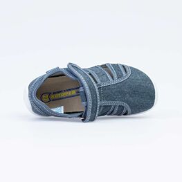 421059-11 Сандалии текстильные для мальчики светло-синий фото №4