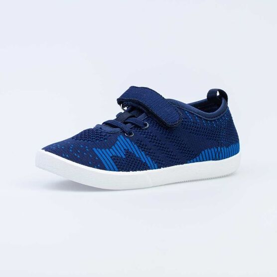 531180-11 Кеды из вязаного текстиля для мальчика синий для мальчики синий