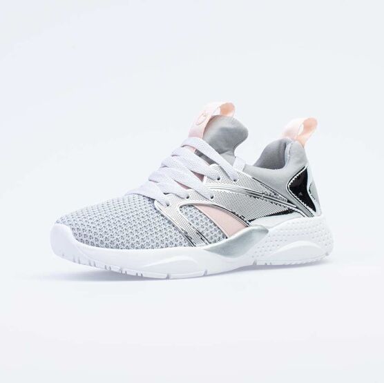 644312-71 Кроссовки на шнурках для девочки серый