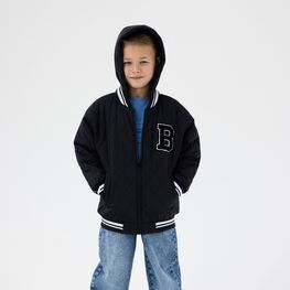 07757067-40 Стеганая куртка-бомбер для мальчика черный для мальчики черный