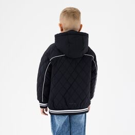 07757067-40 Стеганая куртка-бомбер для мальчика черный для мальчики черный фото №3