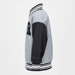 07757070-40 Куртка-бомбер для мальчика серый-черный для мальчики серый + черный фото №2