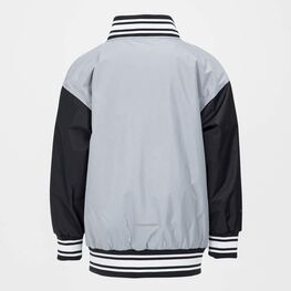 07757070-40 Куртка-бомбер для мальчика серый-черный для мальчики серый + черный фото №3