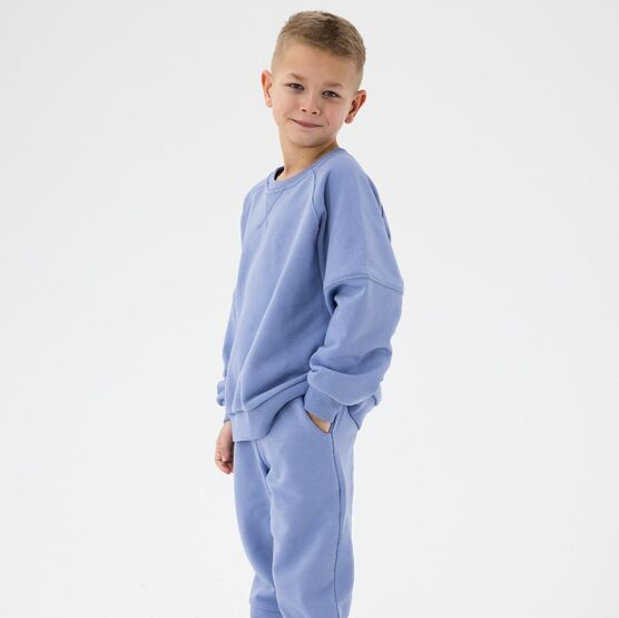 07764087-41 Костюм свитшот + джоггеры детский голубой для мальчики голубой фото №2