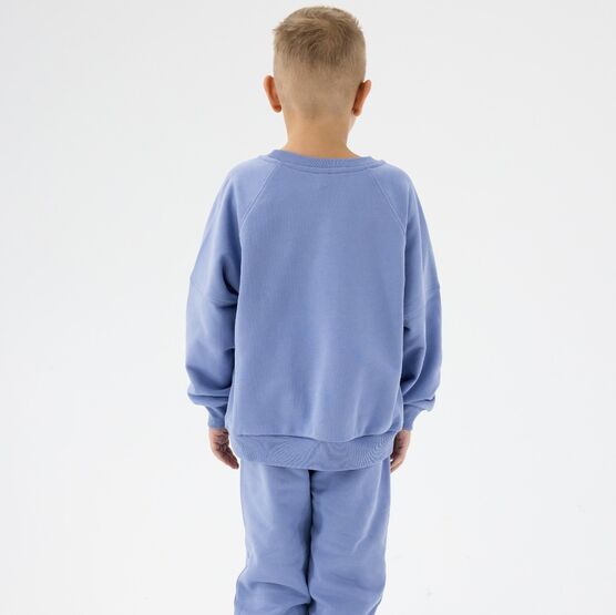 07764087-41 Костюм свитшот + джоггеры детский голубой для мальчики голубой фото №3