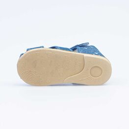 221094-71 Текстильная обувь для малышей для девочки голубой фото №3