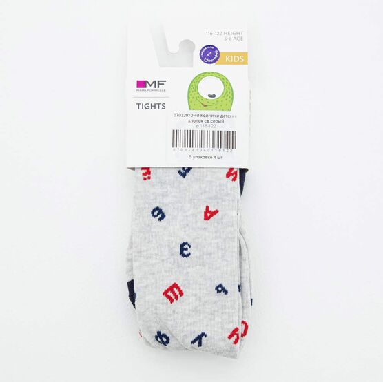 07032810-40 Колготки светло-серые Алфавит для универсальные светло-серый фото №2