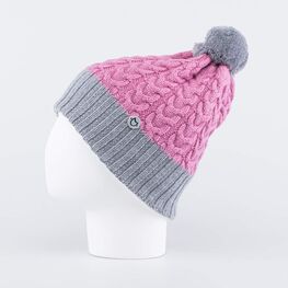 07811392-41 Розовая зимняя шапка для девочки для девочки розовый фото №2