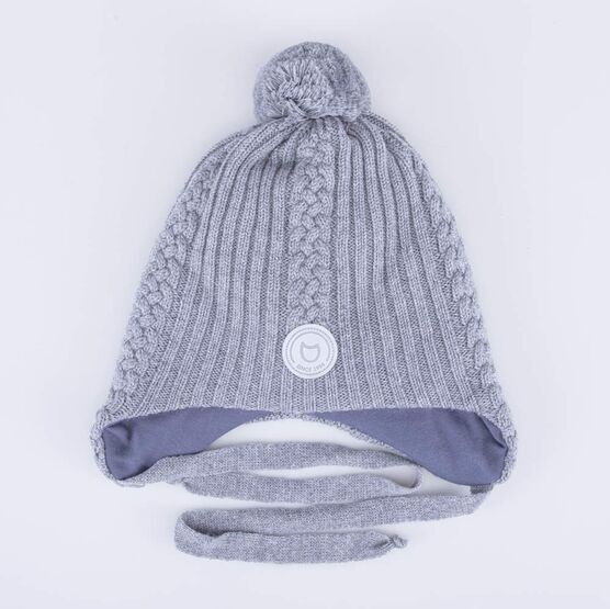 07711380-43 Шапка на завязках с утеплителем, серый для универсальные серый фото №4