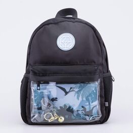 02710335-40 Рюкзак детский Динозавры черный для мальчики черный