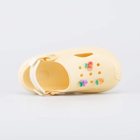 524122-03 Пляжная обувь для девочки Ягодки для девочки желтый фото №4