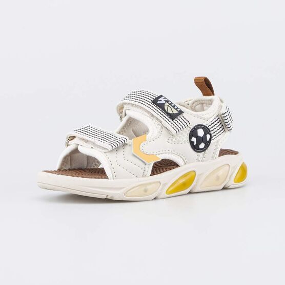 524127-11 Светящиеся пляжные сандалии для мальчика для мальчики бежевый