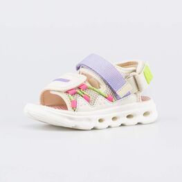 524128-11 Пляжные сандалии с усиленной амортизацией для девочки бежевый,разноцветный