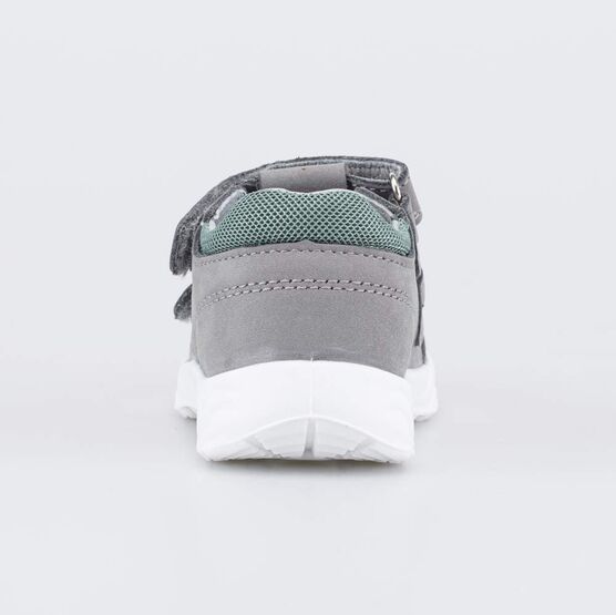 122246-22 Кожаные сандалии на липучках для мальчики серый фото №5