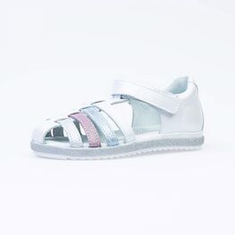 522150-24 Белые сандалии на липучке для девочки белый