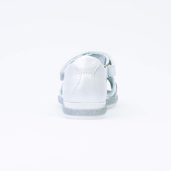 522150-24 Белые сандалии на липучке для девочки белый фото №5