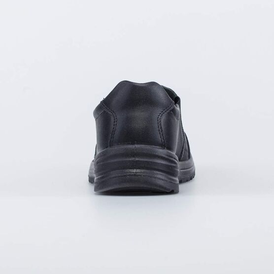 632337-22 Кожаные слипоны для мальчика для мальчики черный фото №5