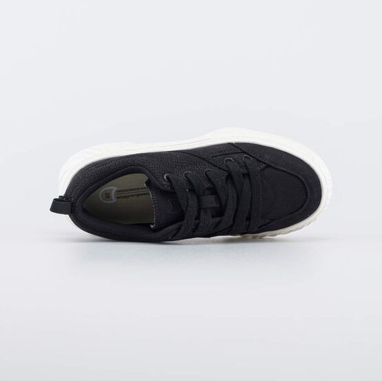 731190-12 Черные кеды на массивной белой подошве для мальчики чер-беж фото №4