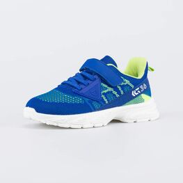 644514-11 Текстильные кроссовки для мальчика-подростка для мальчики синий + салатовый