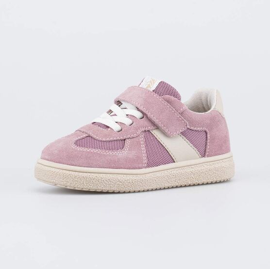 334049-11 Кеды-полуботинки кожаные для девочки для девочки сиреневый