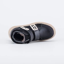 552333-52 Зимние ботинки на липучках для девочки черный фото №4