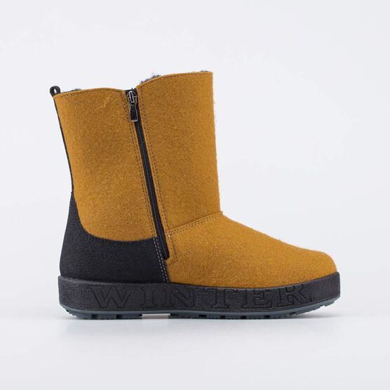 967050-44 Укороченные мужские валенки в стиле угги для мальчики горчичный фото №2
