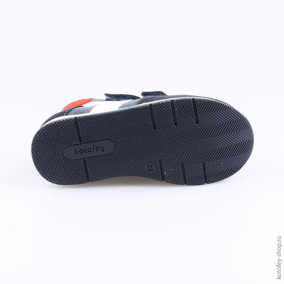 352165-22 Ботинки для мальчики син-бел-кра фото №3