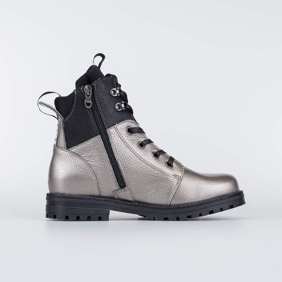 652164-32 Ботинки утепленные на весну/осень для девочки бронзовый фото №2