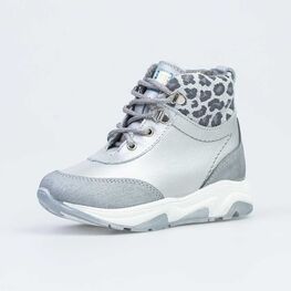 352282-33 Ботинки для девочки серебрист.