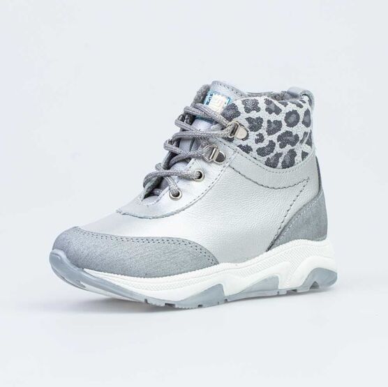 352282-33 Ботинки для девочки серебрист.