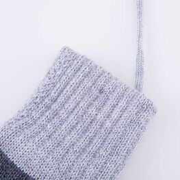 07721255-40 Теплые варежки из шерсти мериноса серый для мальчики серый фото №3