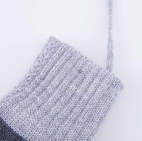 07721255-40 Теплые варежки из шерсти мериноса серый для мальчики серый фото №3