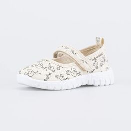 231259-11 Текстильные туфли для девочки для девочки бежевый