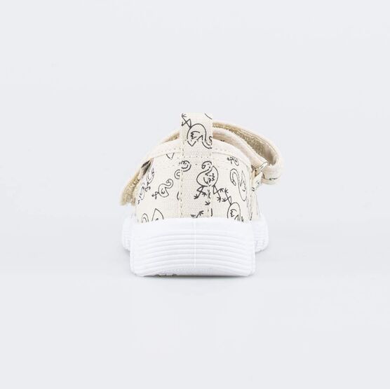 231259-11 Текстильные туфли для девочки для девочки бежевый фото №5