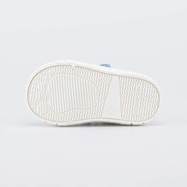 134024-12 Кеды в сеточку для девочки для девочки бежевый + голубой фото №3