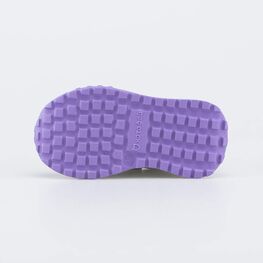 142005-12 Кожаные кроссовки Смайл для девочки белый + сиреневый фото №3